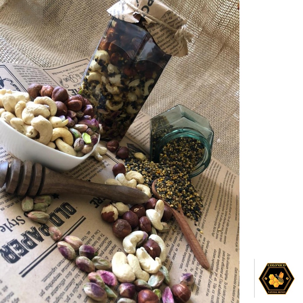 عسل معجون۳مغز(پسته،فندق،بادام هندی