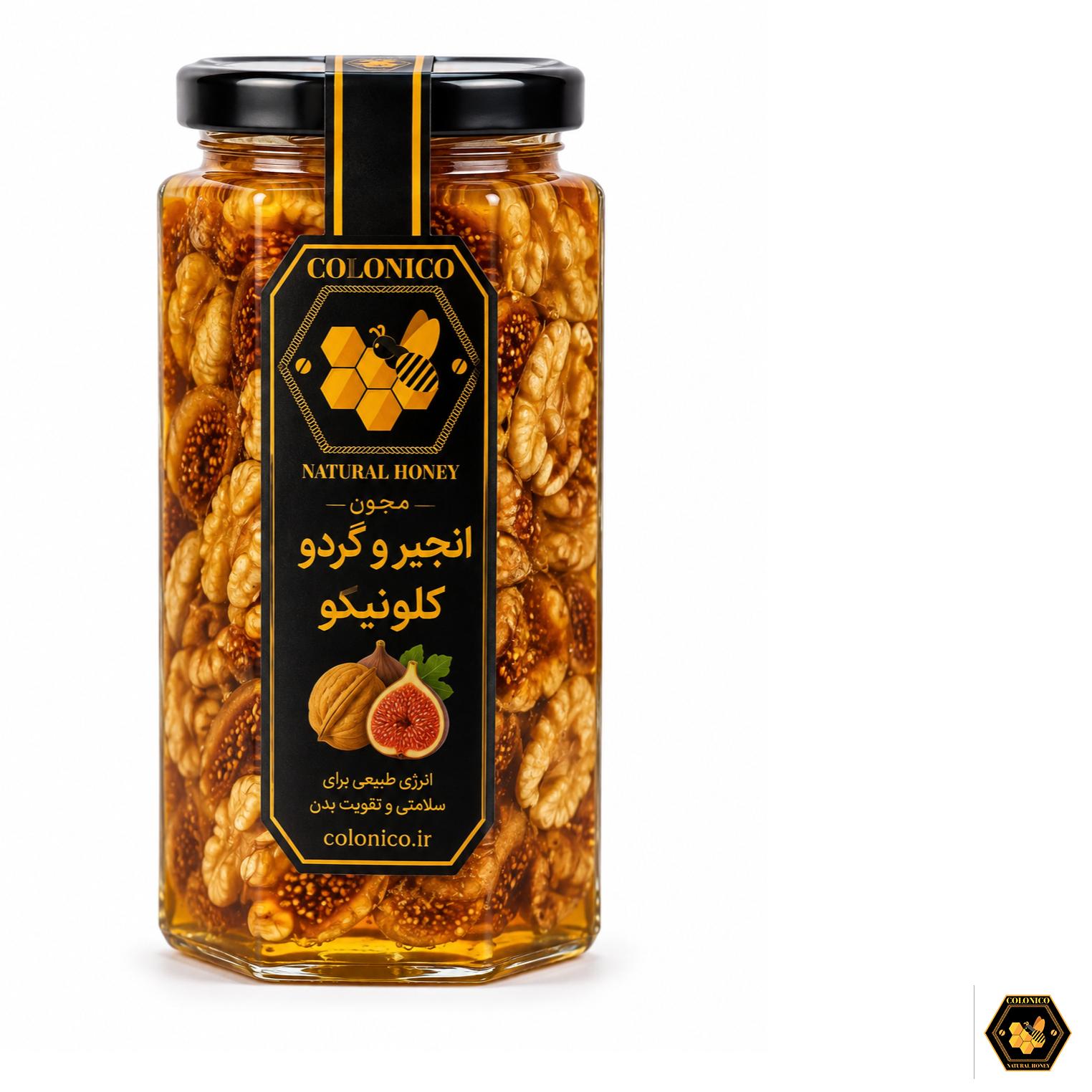 عسل معجون انجیر و گردو  کلونیکو  1کیلوگرم 1000گرمی